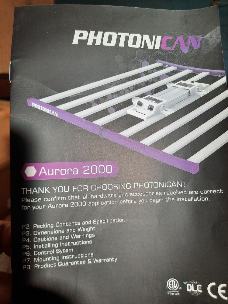 Photonican Aurora 2000 LED Grow Light