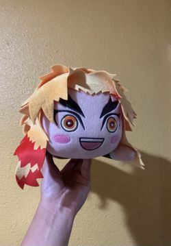 Chibi Style Rengoku Plushie From The Anime Demon Slayer