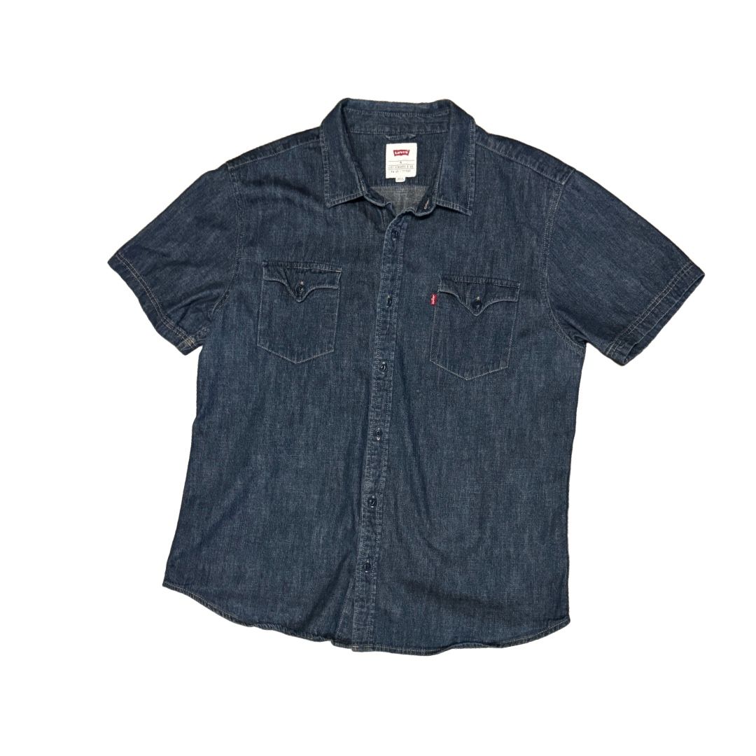 Men's XL Levi's Denim Short Sleeve Button Up