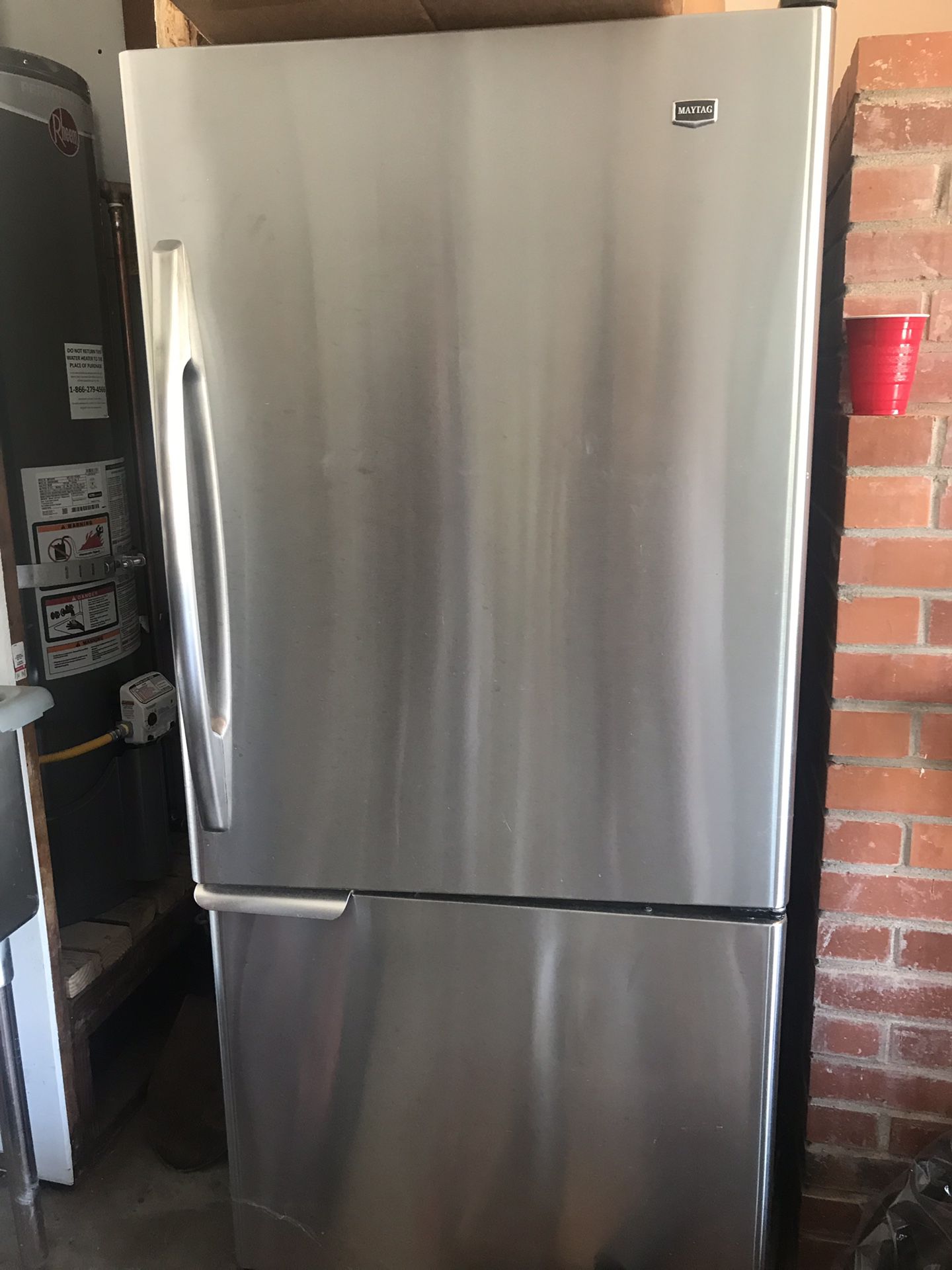 Maytag 19 cu. ft. Single Door Bottom Freezer Refrigerator Stainless Steel - MBR1953YES2