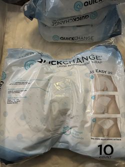 30 QuickChange Male Urine Management Wrap Incontinence One Size 10 ct X 3 SEALED