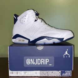 Nike Air Jordan Midnight Navy 6’s  Size 11