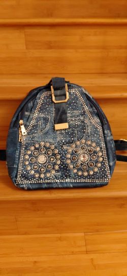 Brand New Fashion Backpack Jeans With Stones 