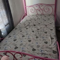 Twin Bed Frame ( Pink)