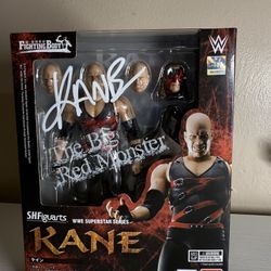 Signed rare WWE Kane Figure