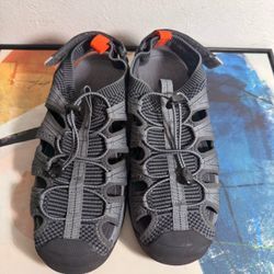 Gray Closed-Toe Sport Sandals