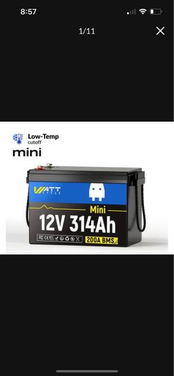 Wattcycle 12v 314 ah lifepo4 battery