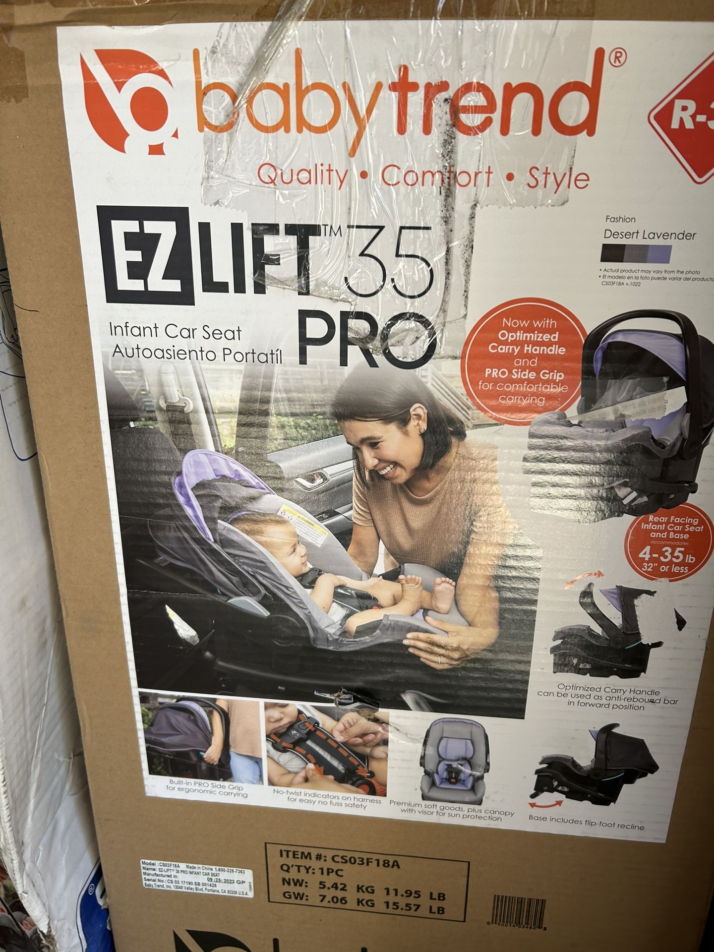 ezlift 35 pro infant car seat