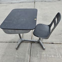 Kids School Combo Desk Original Vintage MCM