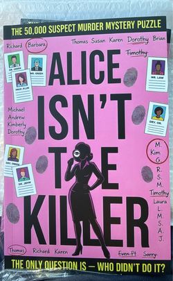 Alice isn’t the killer - murder mystery book