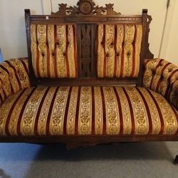 Antique Victorian Settee Couch