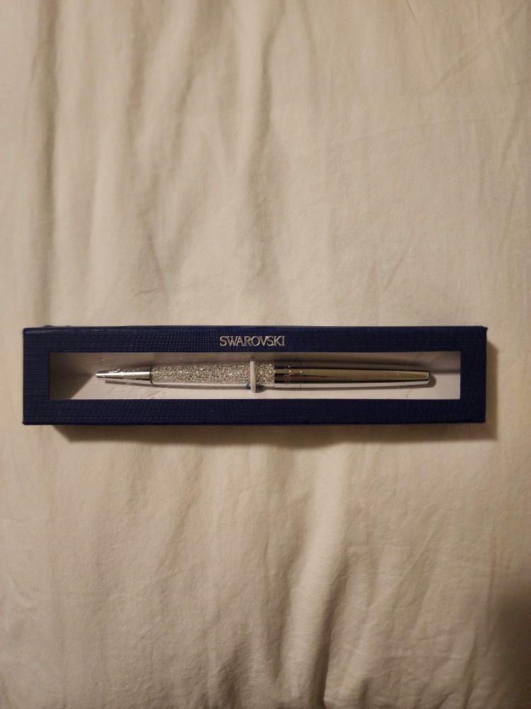 Swarovski Crystalline Ballpoint Pen Silver-Tone