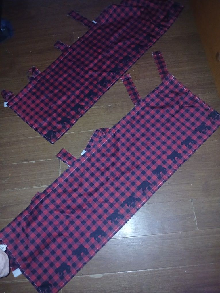 Christmas Curtain Black Bear Buffalo