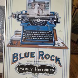 Mint, Vintage MONTE DOLACK "BLUE ROCK FAMILY HISTORIES" Framed Poster Wall Art
