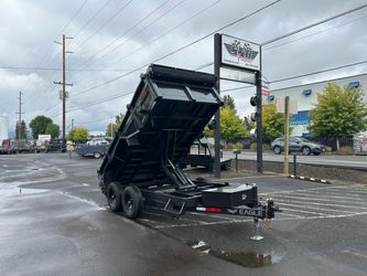 2027 EAGLE TRAILERS 6X12 DUMP 10K 6X12 TANDEM AXLE EAGLE DUMP 10K 24" SIDES Deluxe Package