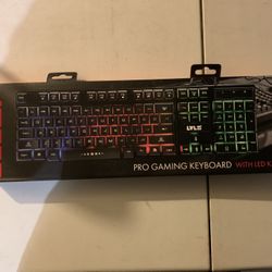 Lvlup Pro Gaming Keyboard w/ LED Keys LU734DB - Factory Sealed