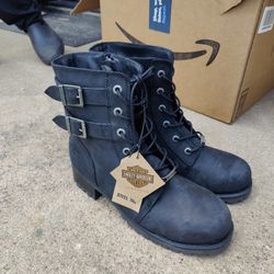 Harley Davidson and Avenger Boots