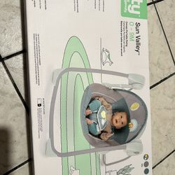 ingenuity sun valley canopy portable swing