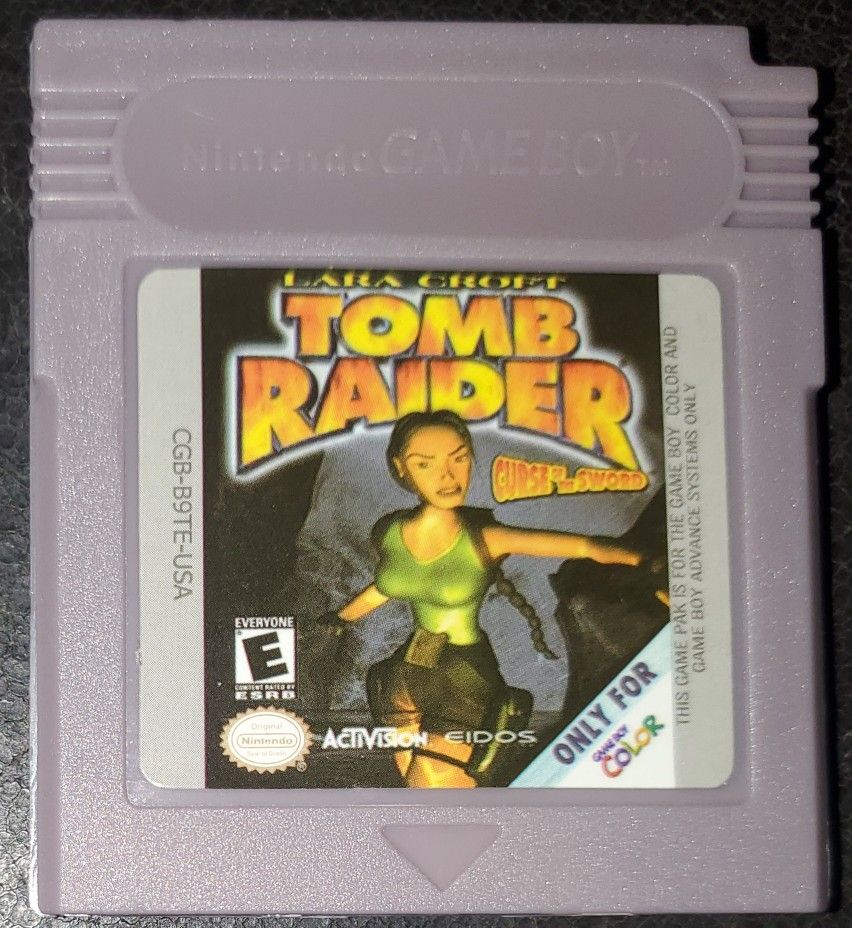 Tomb Raider Curse Of The Sword GBC Video Game Cartridge Gameboy Color 