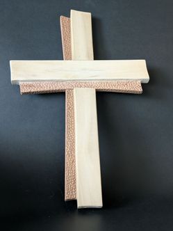 Wood carved cross