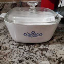 P 2 1/2B Cornflower Casserole Dishcw Lid