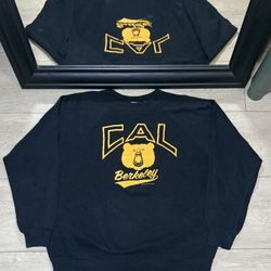 Vintage 1980s Kids / Youth Cal Berkeley Golden Bears Logo Sweatshirt Crewneck 