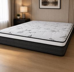 Queen Pillowtop mattress and box spring new