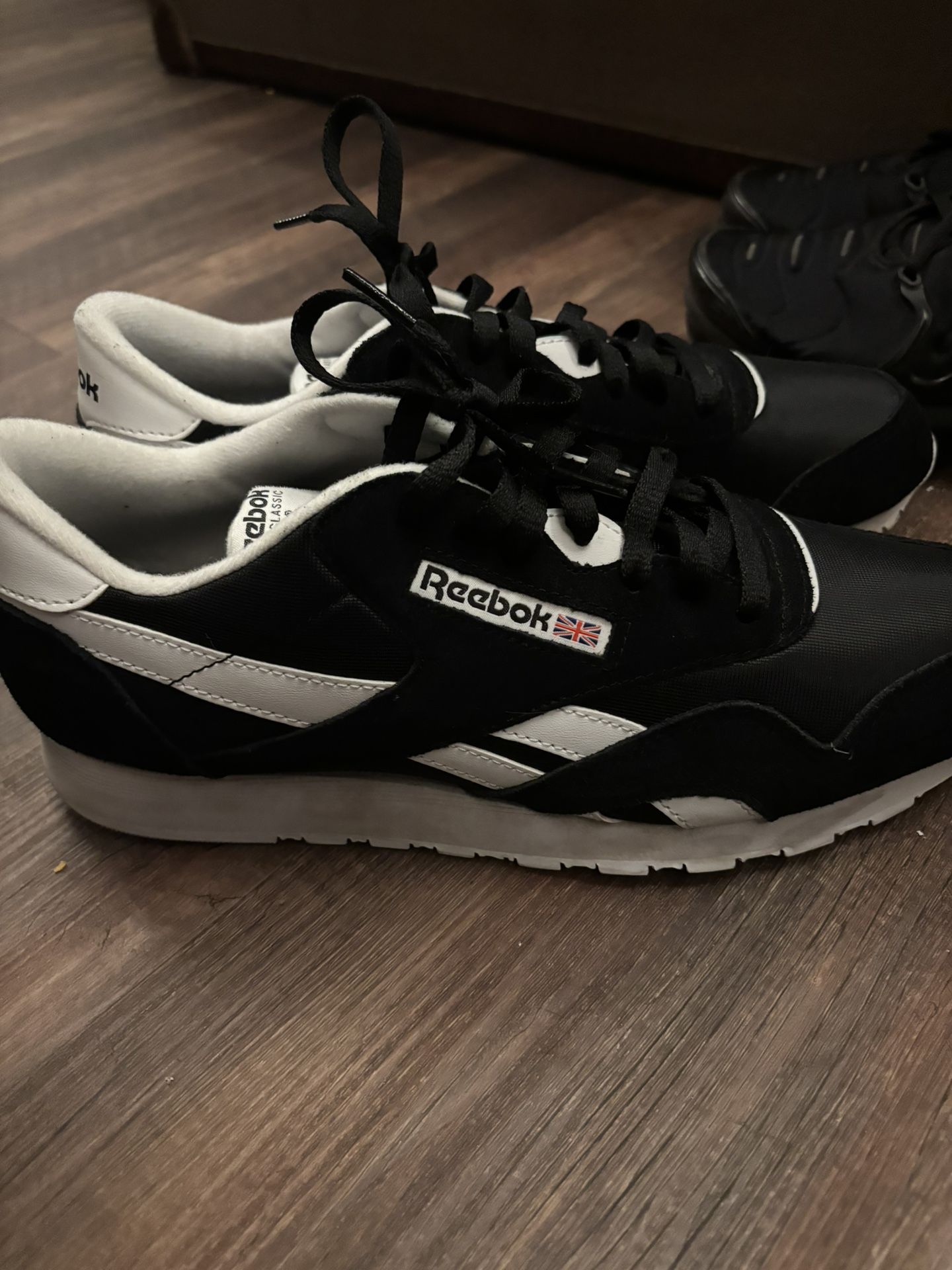 White And Black Reeboks