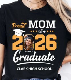 Custom printed graduation shirts congrats congratulations high school college elementary shirts