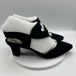 Easy Street Venue Black Lamy Gore Heels Women’s Size 7M New w/ Box