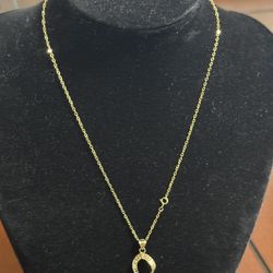 18k  🇮🇹 Gold High Polish Necklace with Matching Earrings