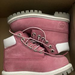 Youth Pink Timberland Boots Size 9y