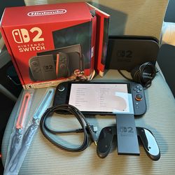 Black Nintendo Switch 2 - Mario Kart World edition