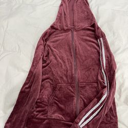 Women's Velour Tracksuit Zip-Up Jacket and Jogger Pants with Pockets Sweatsuit Loungewear Set 2 Piece Loose Fit