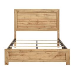 Brand New Oak/Brown/White/Gray King Or CA King Bedfdame