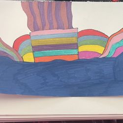 Abstract Acrylic Marker Painting New 