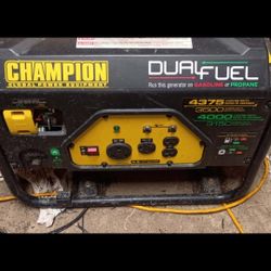 Dont Waste My Time....Champion  Dual Fuel 3500 Watt Generator 