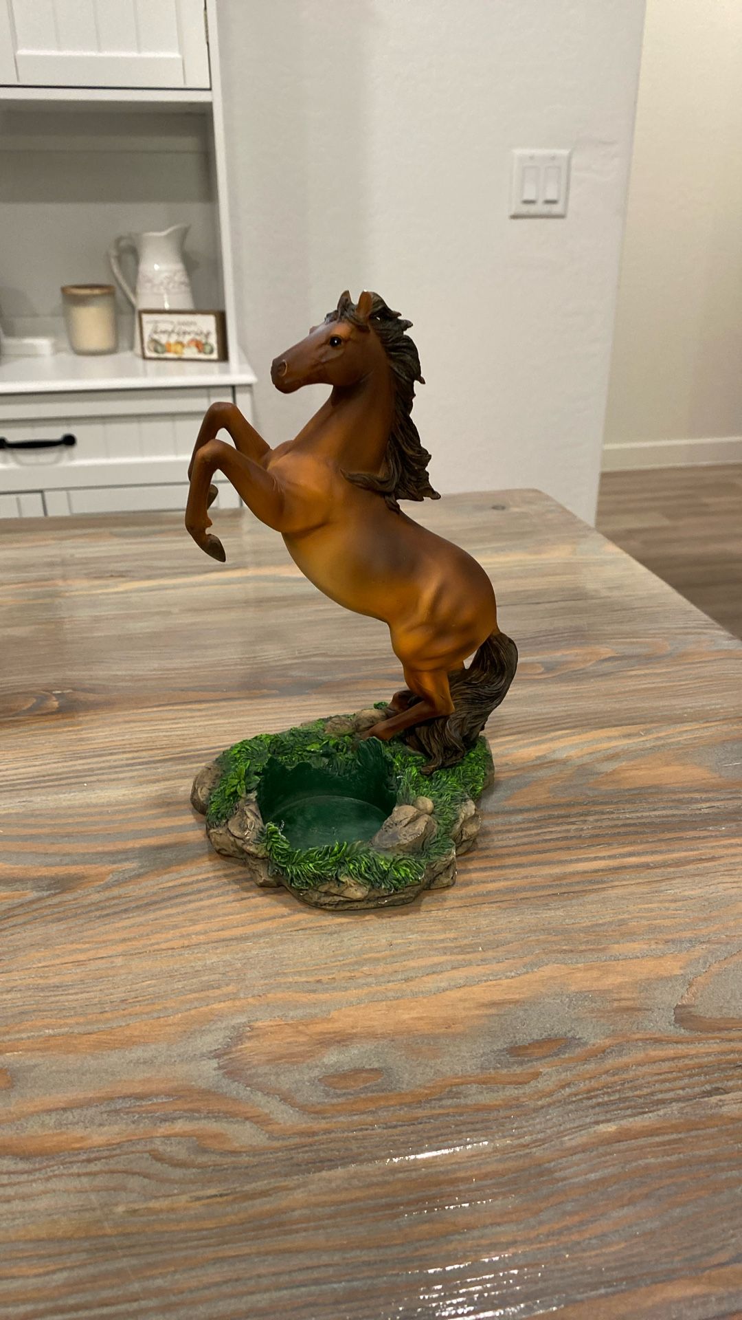 Horse Figurine Candle Holder Decor