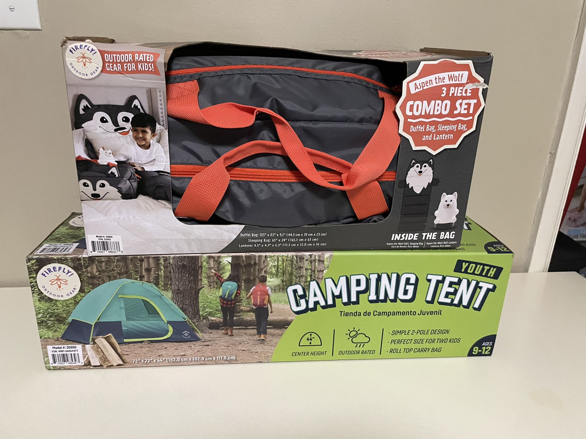 Kids Sleeping Bag And Camping Tent