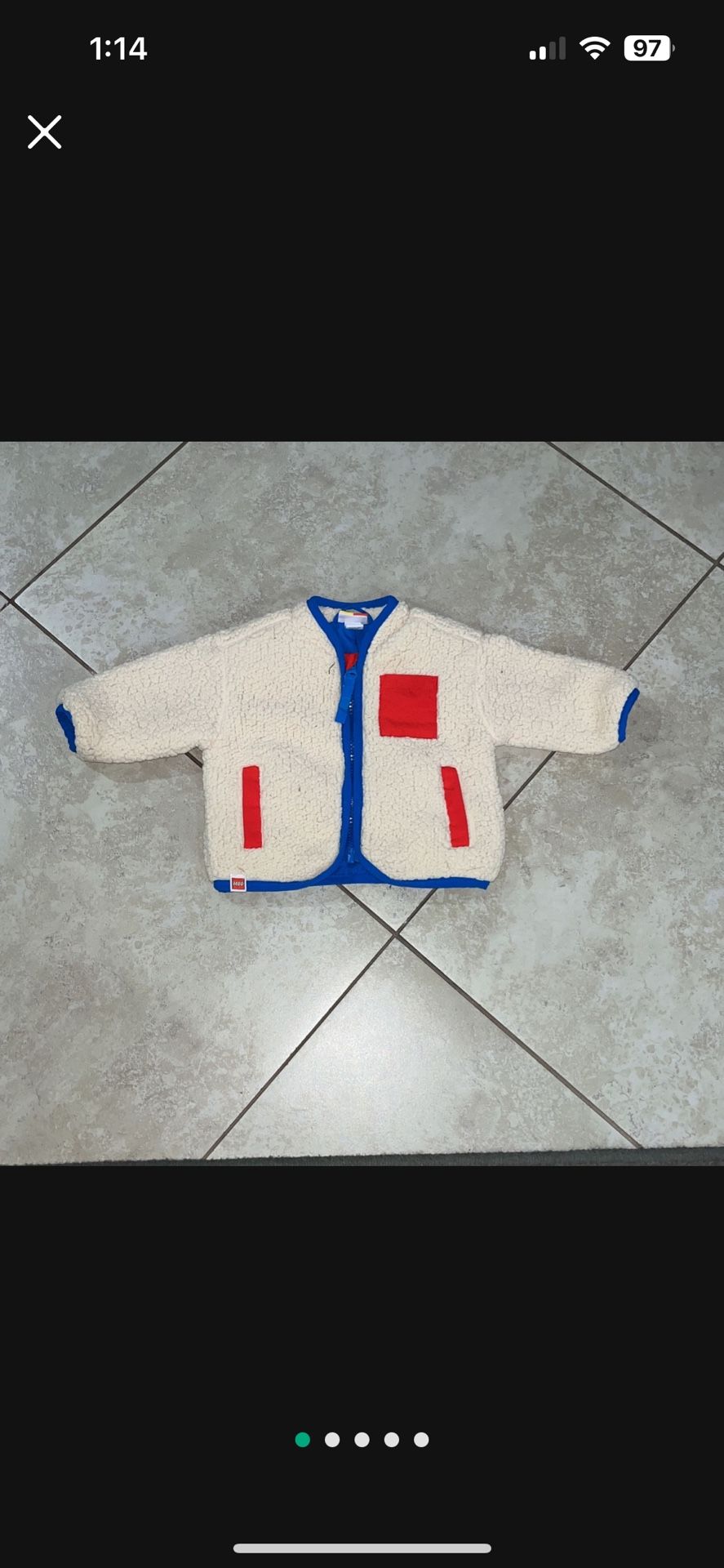 Lego Target Baby Boy’s / Girl’s Sherpa Jacket / Sweater, Size 0-3 Months