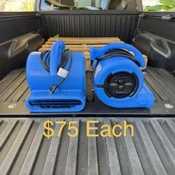 B-Air 1/4 HP Air Mover Blower Fan for Water Damage Restoration Carpet Dryer Floor Home & Plumbing Use **3 Available, $75 Each**