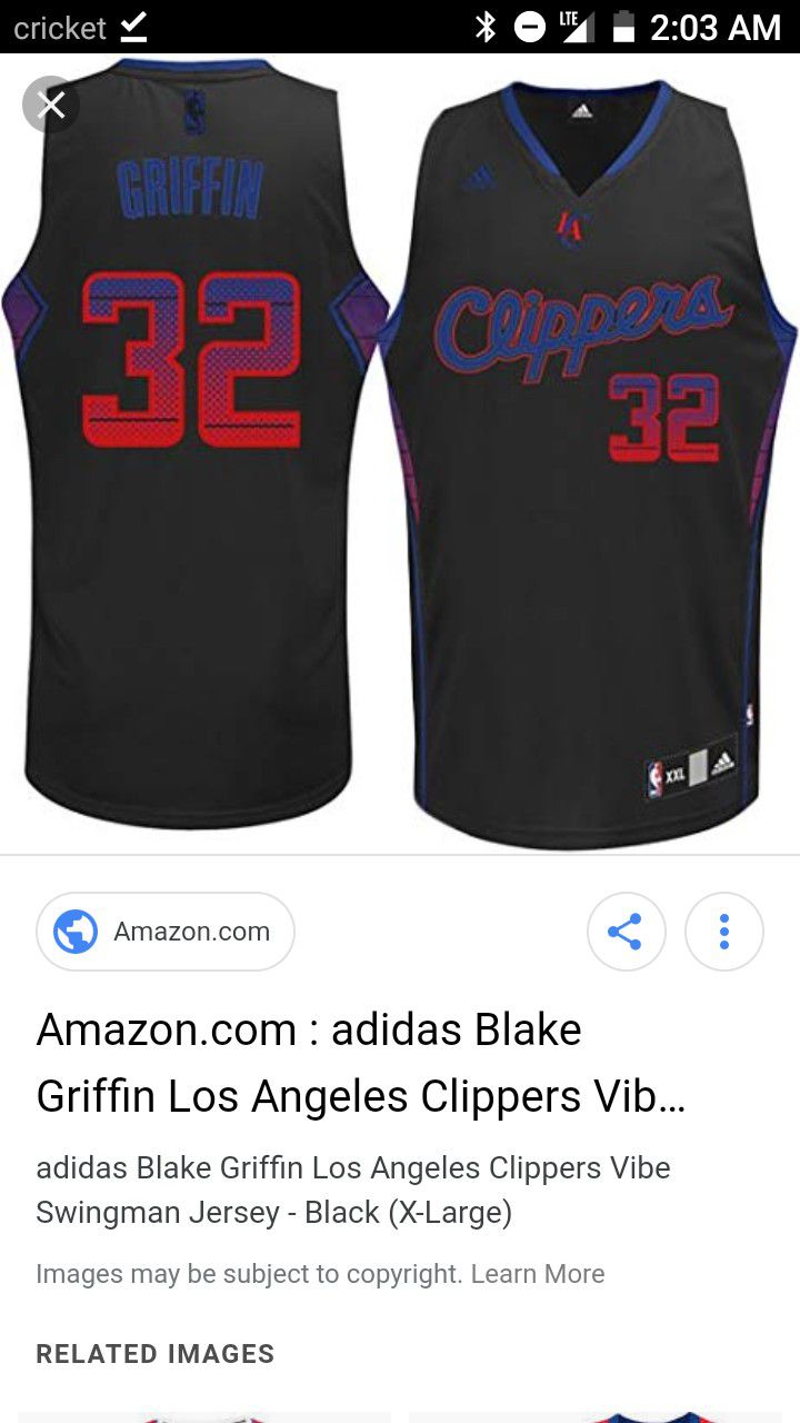 Blake Griffin Adidas Black Clippers Jersey for Sale in Las Vegas, NV