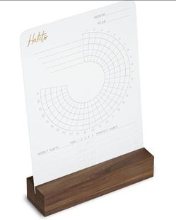 Habit Tracking Cards With Stand