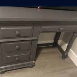 Grey Desk With Matching chair 