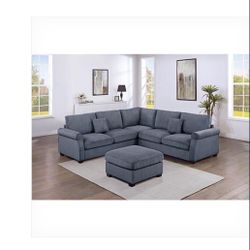 New Dark Grey Sectional Sofa — THE AMBER SPECIAL ✨ 