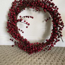 Red berries Christmas wreath