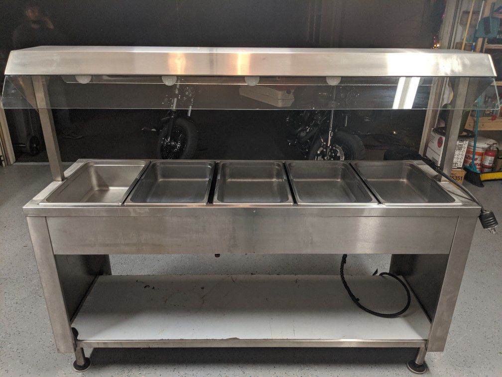 Commercial Stainless Electric Hot Food Buffet Table 240v