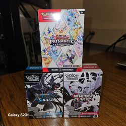 🔥 Pokémon Booster Bundle Lot – Prismatic Evolutions, Black Bolt & White Flare (Sealed)