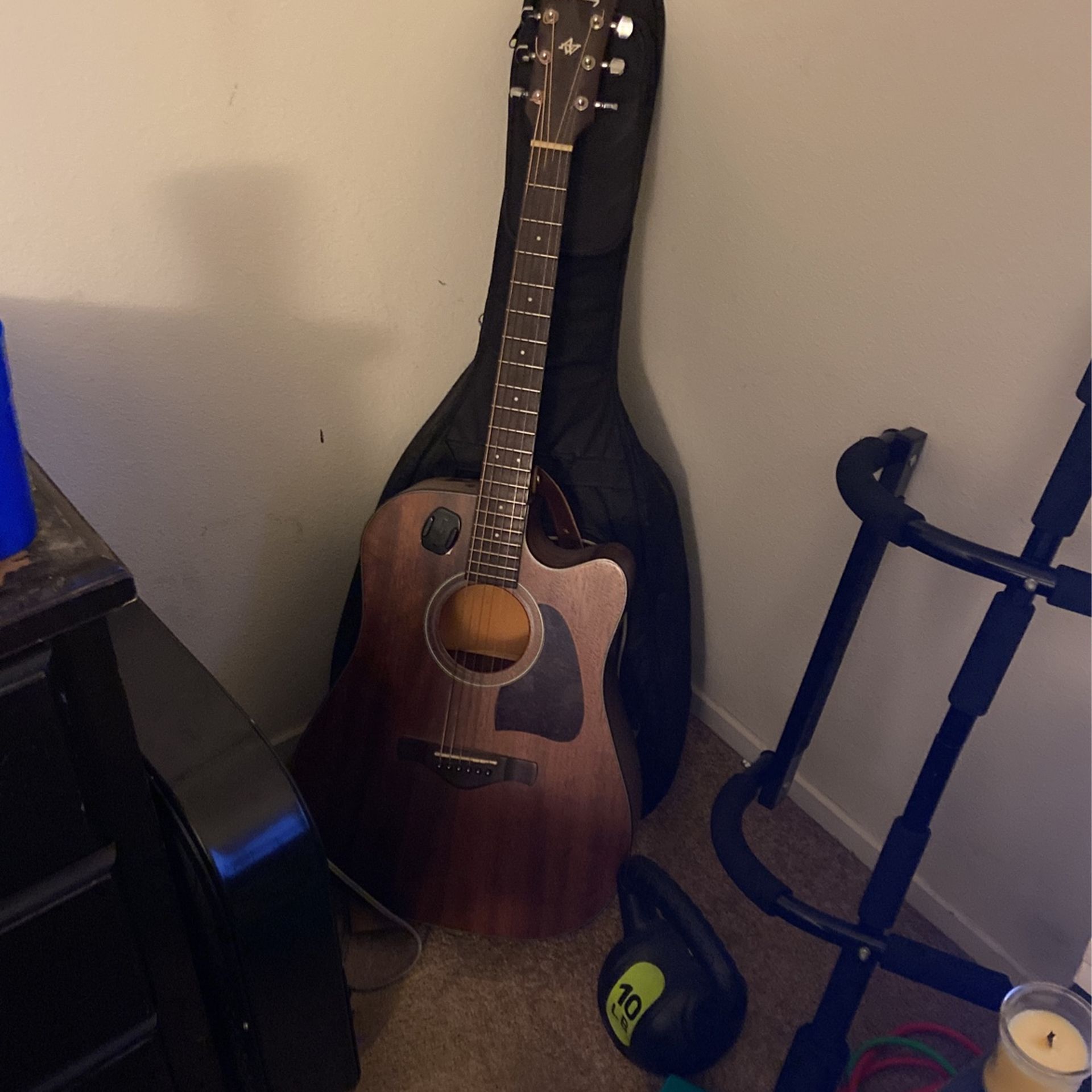 Ibanez Acoustic electric guitar Wood Finish