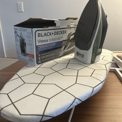 Black+Decker Vitessa Steam Iron & IKEA ironing board